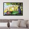 Amanti Art Sunday Afternoon on the Island of La Grande Jatte 1884 1886 by Georges Seurat Framed Wall Art Print (37 in. W x 25 in. H), Simply Satin Black Frame